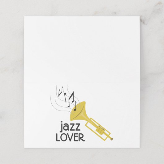 Carte De Placement Jazz Lover (Extérieur déplié)