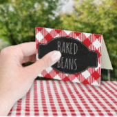 Carte De Placement Je fais l'étiquette de nourriture pliée / tendue p