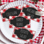 Carte De Placement Je fais l'étiquette de nourriture pliée / tendue p