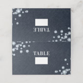 Carte De Placement Jean Bleu Denim & Diamants Plan de table par numér (Extérieur déplié)