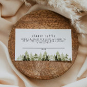 Carte De Placement JENNA Rustic Pine Bébé Déchets Raffle Jeu de bille