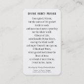 Carte De Placement Jésus Miséricorde divine Prière religieuse catholi (Dos)