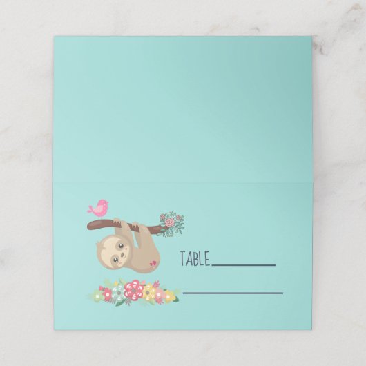 Carte De Placement Joli fentes Brown accrochées à l'envers (Extérieur déplié)