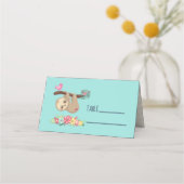 Carte De Placement Joli fentes Brown accrochées à l'envers (Devant)