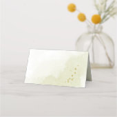 Carte De Placement joli fleurs violettes vert feuilles (Dos)