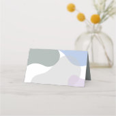 Carte De Placement Joli Mariage Floral de Lavande Violet (Dos)