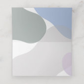 Carte De Placement Joli Mariage Floral de Lavande Violet (Intérieur déplié)