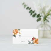 Carte De Placement Joli texte @ retour Marble Dreams Rose orange (Debout devant)