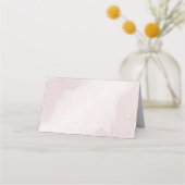 Carte De Placement jolies fleurs roses botaniques mariage (Dos)