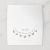 Carte De Placement Joyeux 13ème Mariage Anniversaire plaques de dente (Extérieur déplié)