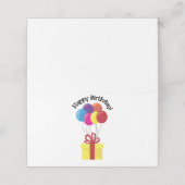 Carte De Placement Joyeux anniversaire ! (Extérieur déplié)