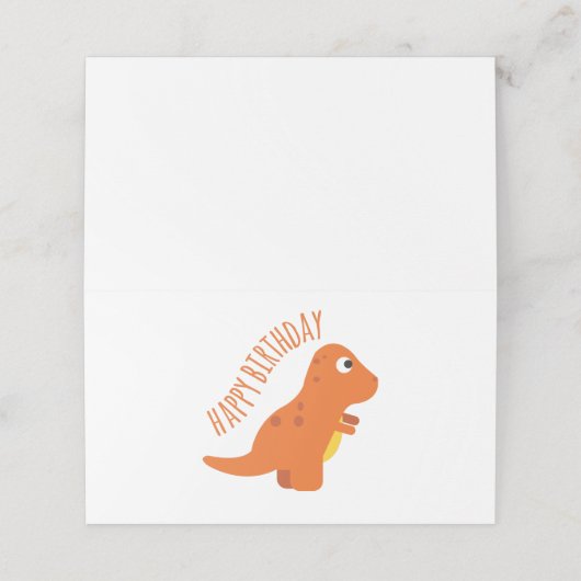 Carte De Placement Joyeux anniversaire (Extérieur déplié)