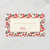 Carte De Placement Joyful Red Cherry Border (Devant)