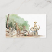 Carte De Placement Jungle Safari Animaux Quelle Taille Est Mommys Car (Dos)