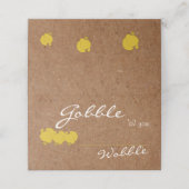 Carte De Placement Kraft Gobble Jusqu'à ce que vous tourbillonniez la (Extérieur déplié)