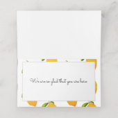 Carte De Placement La carte Lemon Place (Intérieur déplié)