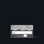 Carte De Placement La collection de Mariages Chalkboard & Lace<br><div class="desc">Célébrez dans le style avec ces cartes de place mariage de style dentelle et tableau. Les éléments mariages correspondants se trouvent dans la collection.</div>