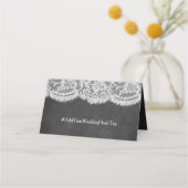 Carte De Placement La collection de Mariages Chalkboard & Lace (Dos)