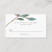 Carte De Placement La collection de Mariages de liss botaniques (Devant)