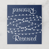 Carte De Placement La Collection Mariage Bleu Marine Lights (Extérieur déplié)