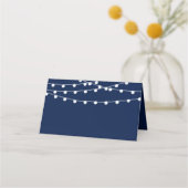 Carte De Placement La Collection Mariage Bleu Marine Lights (Dos)
