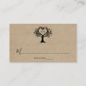 Carte De Placement La collection Rustic Heart Tree Mariage (Devant)