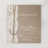 Carte De Placement La collection Rustic Horseshoe Mariage (Extérieur déplié)