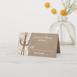 Carte De Placement La collection Rustic Horseshoe Mariage