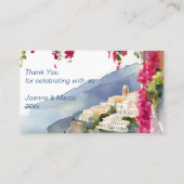 Carte De Placement La côte amalfitaine Méditerranéenne (Dos)