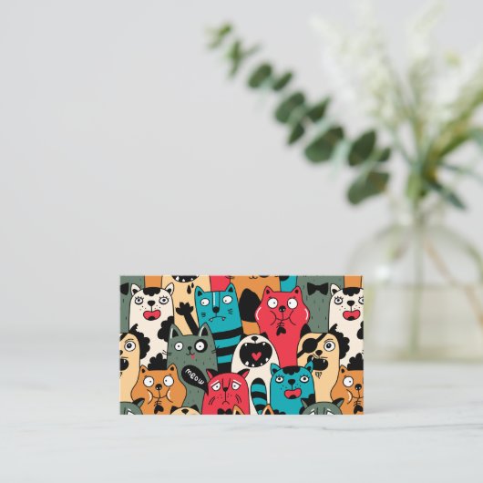 Carte De Placement La Crowd of cats (Debout devant)