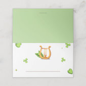Carte De Placement La harpe d'or et le trèfle vert d'Irlande St. Patr (Extérieur déplié)