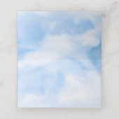 Carte De Placement La mariée est sur un nuage pour la fête de mariage (Intérieur déplié)