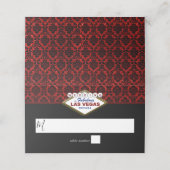 Carte De Placement La Parties scintillant Damask Las Vegas Mariage Co (Extérieur déplié)