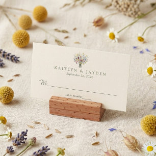 Carte De Placement La Suite de Mariage de Prairie de Fleurs Sauvages