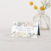 Carte De Placement Lac Misty | Jolie Douce Douce Doux Ardoise Florale (Dos)