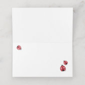 Carte De Placement Ladybug / Ladybird Folded Place Card (Intérieur déplié)