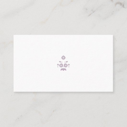 Carte De Placement Lait blanc classique Rose décoratif (Devant)