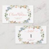 Carte De Placement L'amour dans le Fleur sauvage en fleurs (Devant / Derrière)