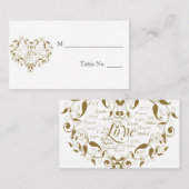 Carte De Placement L'amour dans n'importe quelle langue dans le Maria (Devant / Derrière)