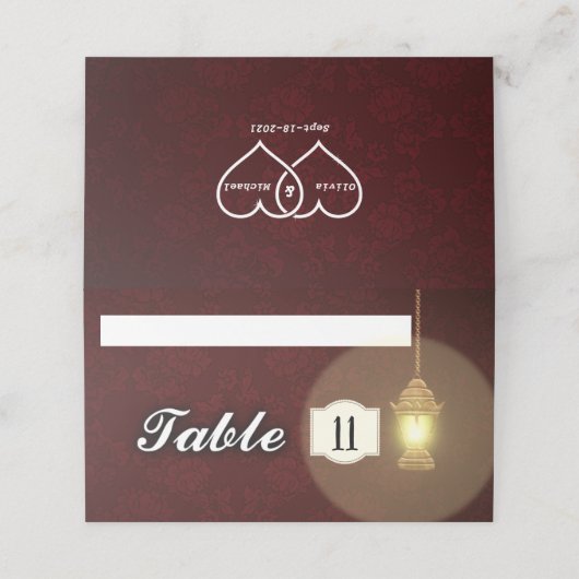 Carte De Placement Lamp (Extérieur déplié)