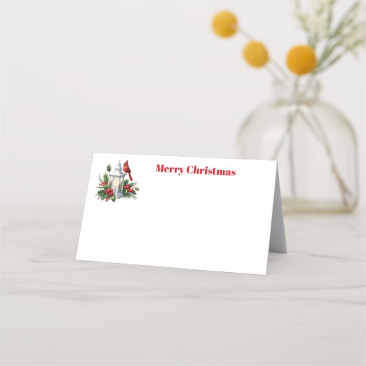 Carte De Placement Lanterne de Noël (Devant)