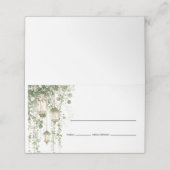 Carte De Placement Lanterne Eucalyptus Vert Sauge (Extérieur déplié)