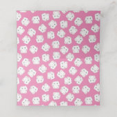 Carte De Placement Lapin Baby shower rose (Intérieur déplié)