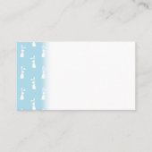 Carte De Placement Lapin de Pâques Blanc Rabin Oreilles Pastel Printe (Devant)