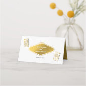 Carte De Placement Las Vegas Casino Destination Wedding Gold (Dos)