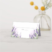 Carte De Placement Lavender Mariage Place Card Rustique Pastel Purple (Devant)