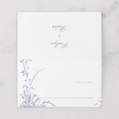Carte De Placement Lavender Romantic Botanical Garden Wedding (Extérieur déplié)