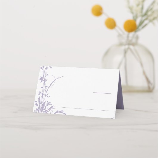 Carte De Placement Lavender Romantic Botanical Garden Wedding (Devant)