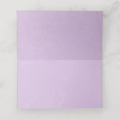 Carte De Placement Lavender Tulip Solo moderne violet Mariage (Intérieur déplié)