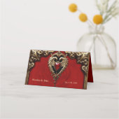 Carte De Placement Le coeur gothique du feu et de l'or (Dos)